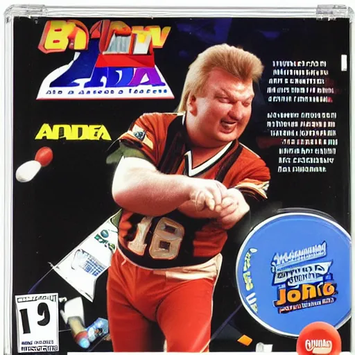 Image similar to john madden : john's mad the video game 1 9 9 7 tournament for the sega playstation, game case, box art, cd jewel case