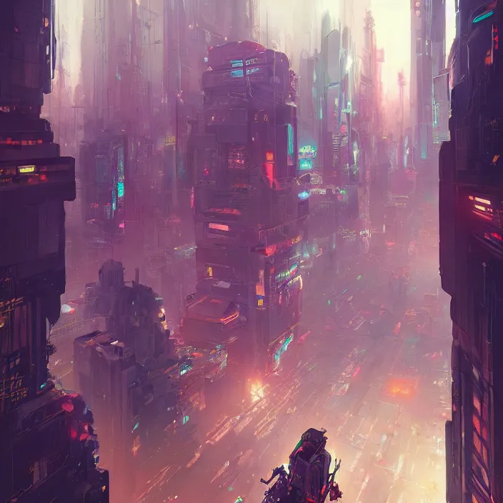 Prompt: a beautiful portrait painting of a cyberpunk city by sergey kolesov and pascal blanche and sebastien plassard and greg rutkowski, in style of colorful comic. symmetry, hyper detailed. octanev render. trending on artstation