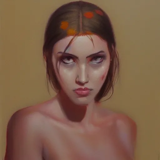 Image similar to apple head woman, oil painting, ultradetailed, artstation, ultradetailed pinterest,