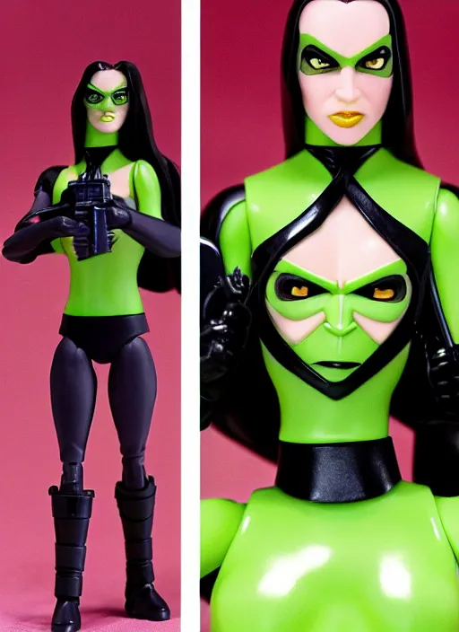 Image similar to Shego action figure from G.I.Joe (1988), Star Wars (1981), action figure, symmetrical details, by Hasbro, Kenner, professional photography, product photography, official media