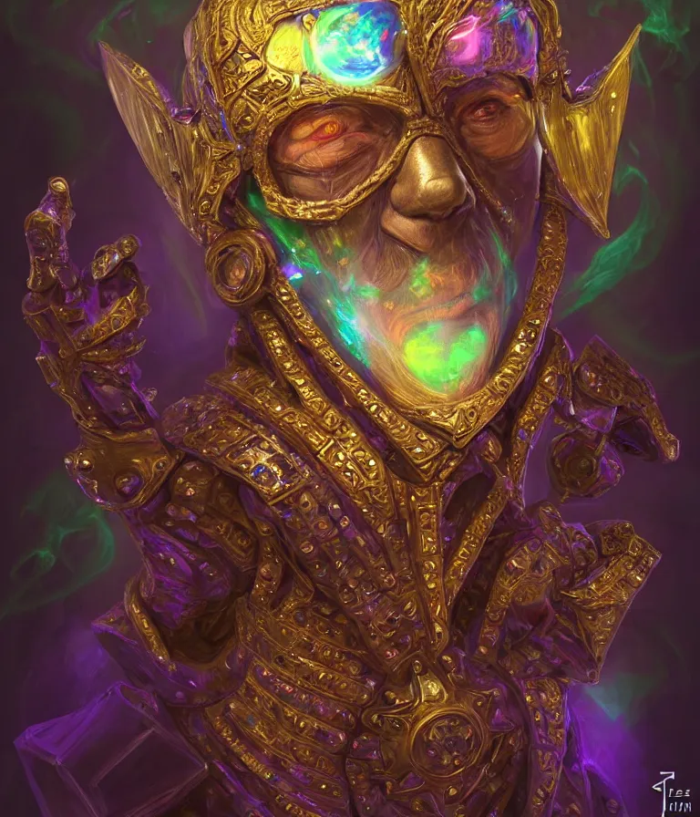 Image similar to front!!! shot of a court jester!!! character, mesmerizing fractal hypercubes, bismuth, dark holography!!!, future, metallic galactic, crystalline edges, polygonal, elegant, highly detailed, centered, (((artstation, concept art, jagged, sharp focus, artgerm, Tomasz Alen Kopera, Peter Mohrbacher, donato giancola, Joseph Christian Leyendecker, WLOP, Boris Vallejo))), ((raytracing)), mugshot!!!!!, ugly!!!!!!, octane render, nvidia raytracing demo, octane render, nvidia raytracing demo, octane render, nvidia raytracing demo, 8K