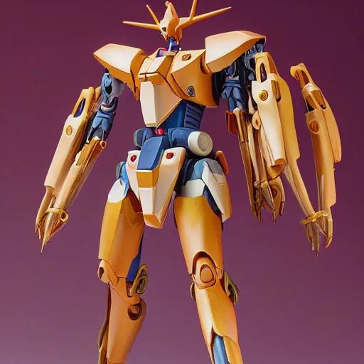 Image similar to futuristic nymphaea mecha waterlily upper body, beefy arms, flower claws, sepals forming helmet, floral details, nymphaea, 8 k hd resolution, barbatos gundam with floral inlay, bandai box art, star wars, makoto kobayashi, frank gehry, raymond swanland