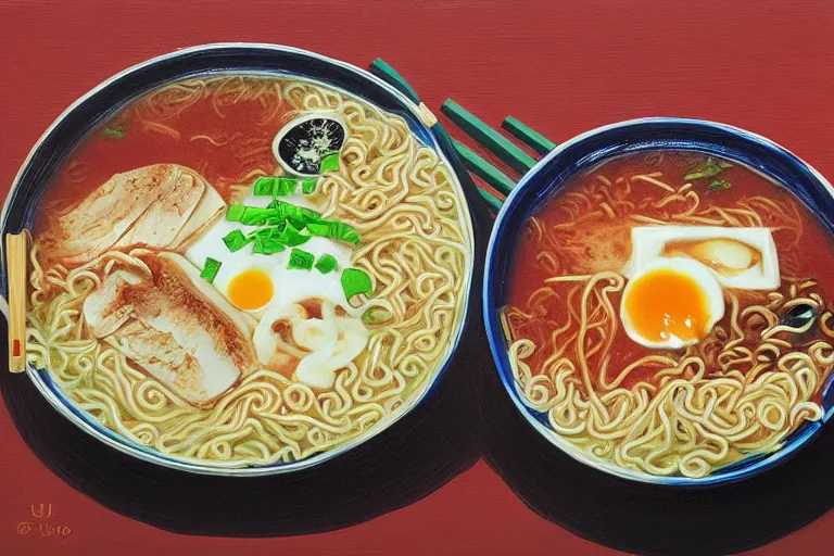 Image similar to eating ramen by uijung kim