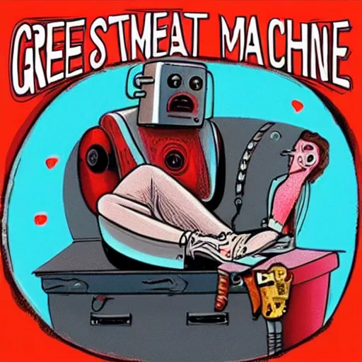 Image similar to greatest love machine, robot