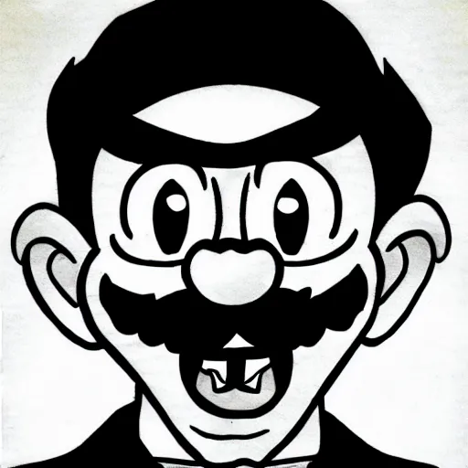 Image similar to steve - buscemiy - as - wario comic - con comic - book drawing from mad - magazine