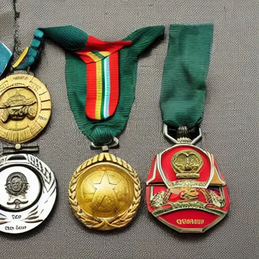 Prompt: General Zhukov with more medals