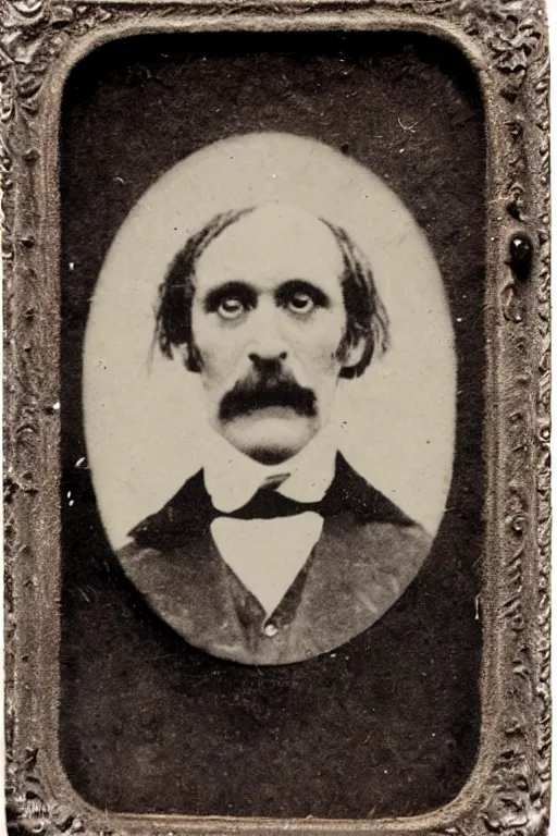 Image similar to cabinet card of creepy mutant victorian gentleman, scary, nightmare