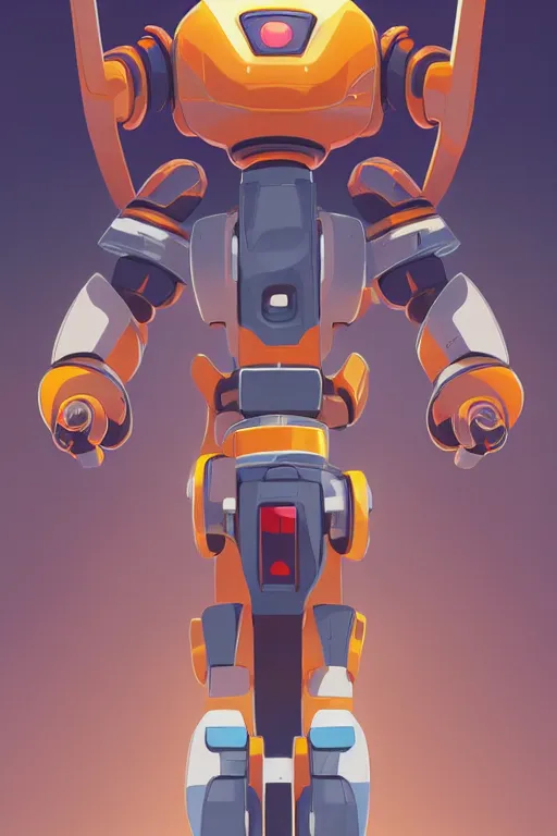 Image similar to metabots medabots medarotto medarot robot minimalist comics, behance hd by jesper ejsing, by rhads, makoto shinkai and lois van baarle, ilya kuvshinov, rossdraws global illumination ray tracing hdr radiating a glowing aura