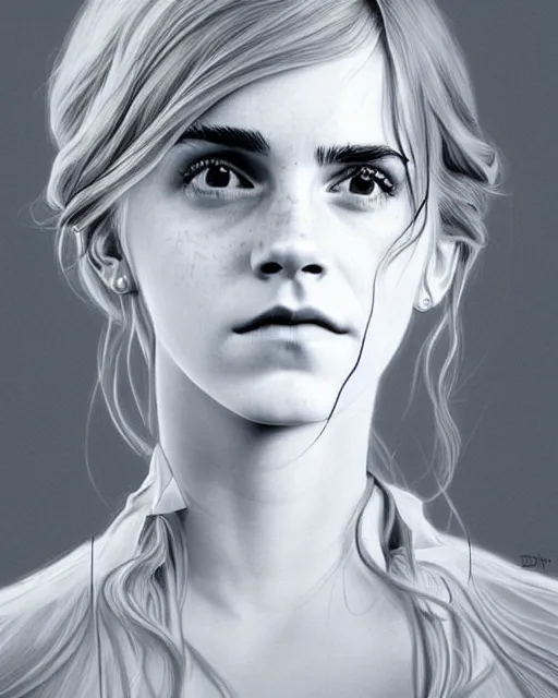 Prompt: emma watson as hermione cast magic spell, hogwarts, d & d, soft diffused light, bjork aesthetic, translucent, by rineke dijkstra and artgerm, intricate details, highly detailed, masterpiece,