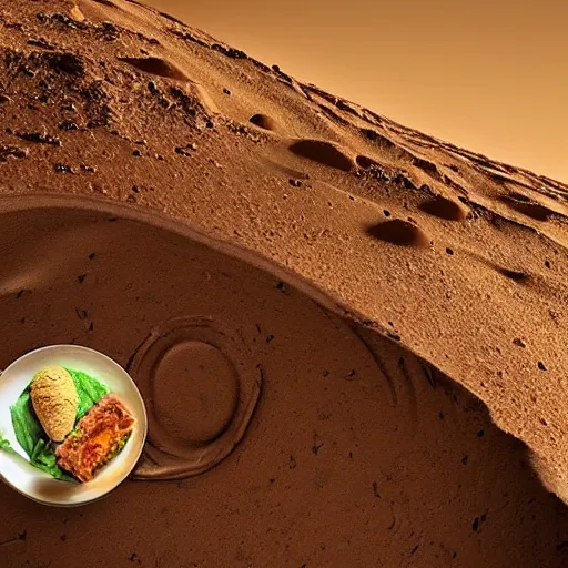 Prompt: “ olive garden on mars, hyper realism 4 k photo ”