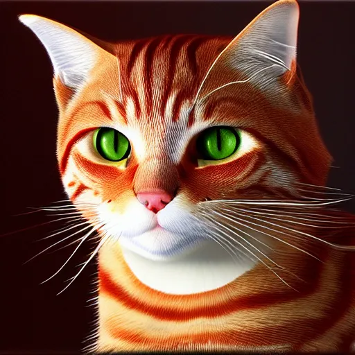 Prompt: red tabby cat photorealistic