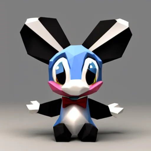 Image similar to low poly oswald the lucky rabbit