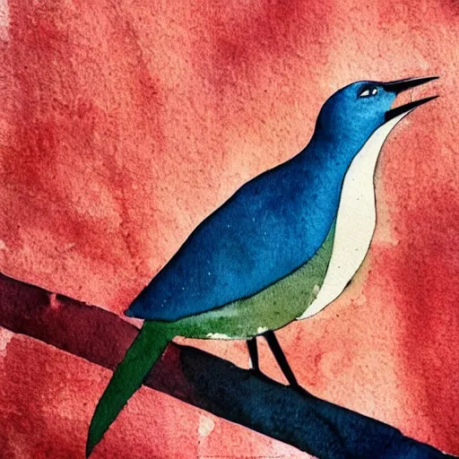 Prompt: bird, abstract, vintage, artistic, sharp focus, masterpiece, watercolor, illustrated by bryen frost