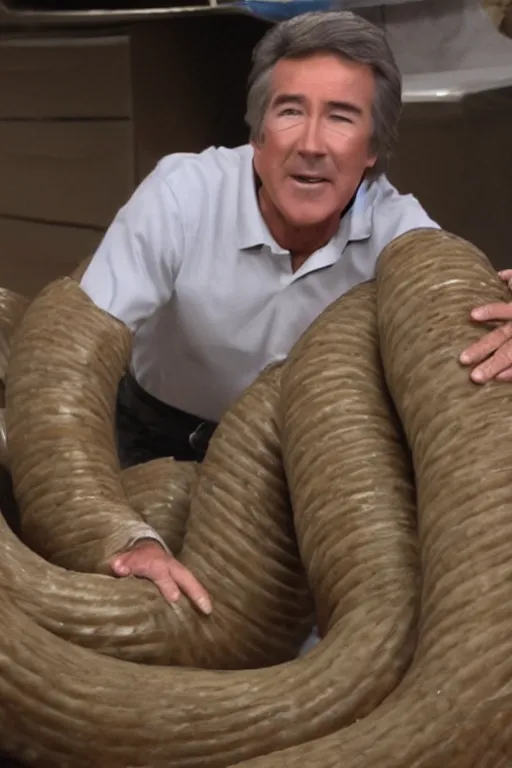 Prompt: randy mantooth crawling inside a giant intestine, 4 k, high definition,