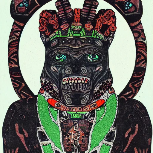 Image similar to portrait of xolotl