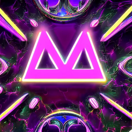 Image similar to a and w vaporwave logo, colorful, digital art, cosmic, 3 d high definition, trending on art station, photorealistic, high resolution, 8 k, octane, hyper detailed, insane details, intricate, elite, ornate, elegant trend, highly detailed and intricate, sharp focus, photography, unreal engine