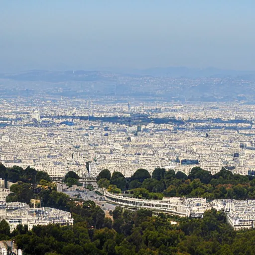 Image similar to view of Paris from the Mulholland drive road