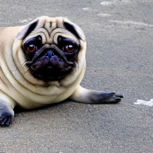 Image similar to a pug seal