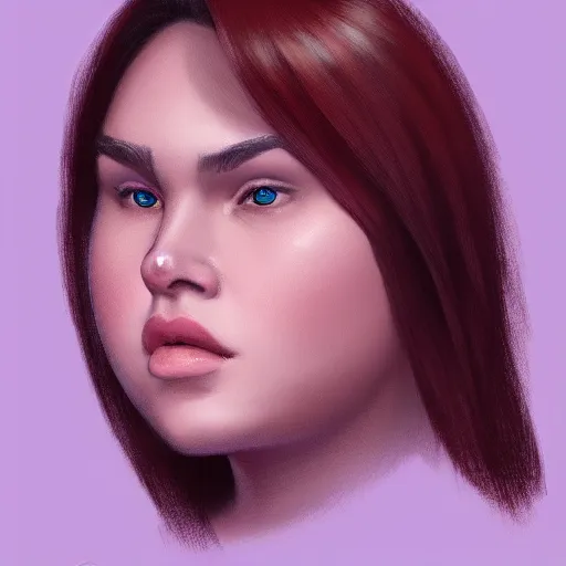 Image similar to portrait of a chonky young woman as drawn by eric anthony johnson ericanthonyj artstation 8 k