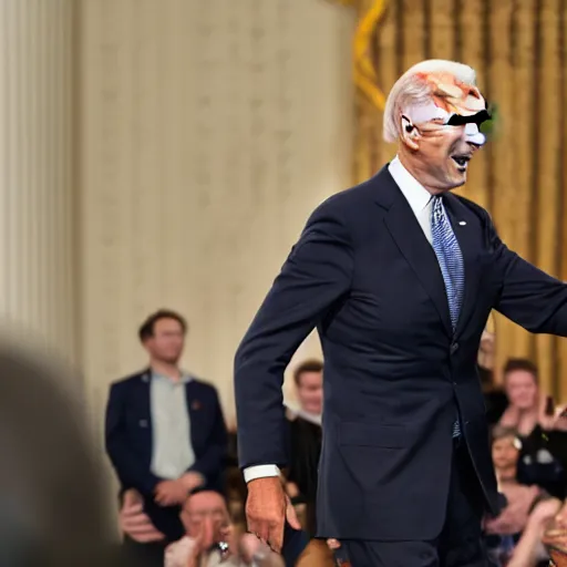 Image similar to photo of joe biden doing the griddy dance, hd, realistic