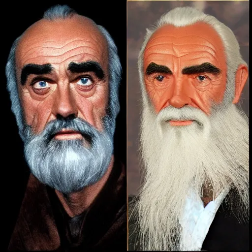 Image similar to Sean Connery as Saruman