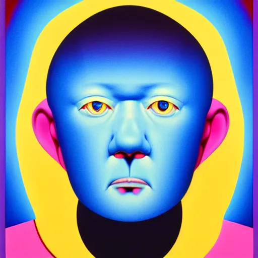 Prompt: blonde blue eyed male by shusei nagaoka, kaws, david rudnick, airbrush on canvas, pastell colours, cell shaded, 8 k