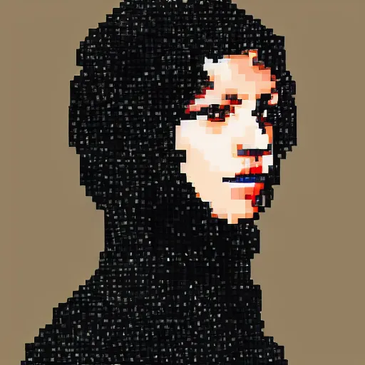 Prompt: all black pixels