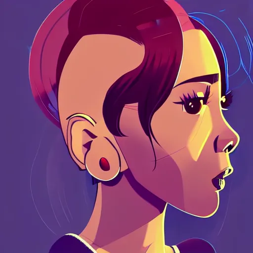 Image similar to 2 d character design, female rapper, vector art, digital art, portrait, 4 k, 8 k, sharp focus, smooth, illustration, concept art, music artist