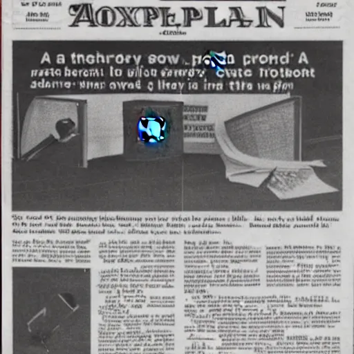 Prompt: A newspaper article from 1959 announcing the creation of the Xbox