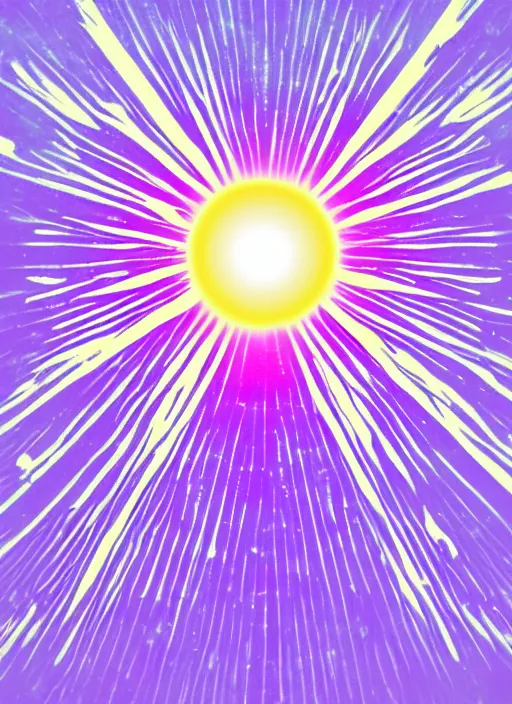 Image similar to rising sun crystals white religious dawn purple gold god rays crystals simple background graphic ultra simplified fai khadra gaika style