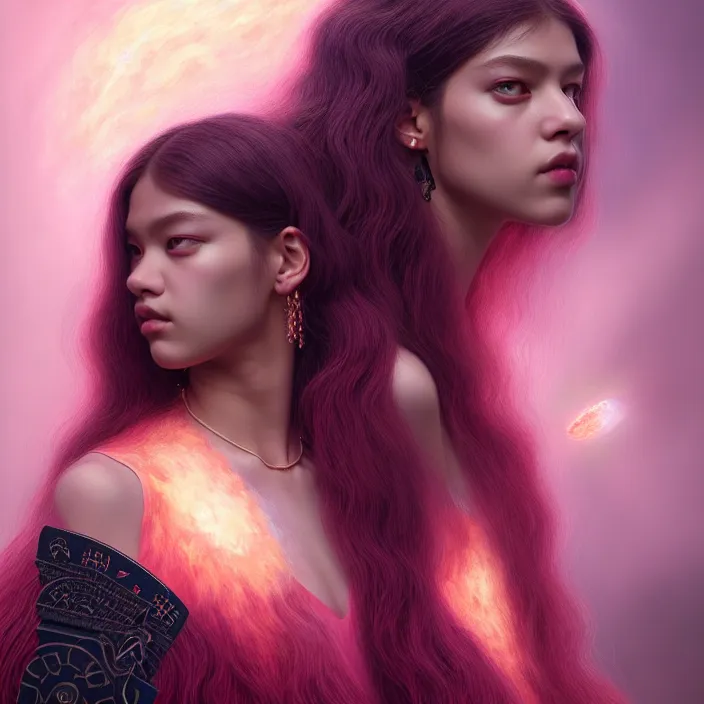 Image similar to jossi of blackpink, king, tarot card, highly detailed, digital painting, smooth, sharp focus, illustration, ultra realistic, octane, render, unreal engine 8 k, art by artgerm and agostino arrivabene