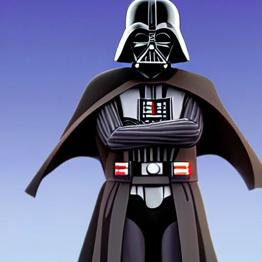 Image similar to Darth Vader as an anime character from Studio Ghibli. Beautiful. 4K.