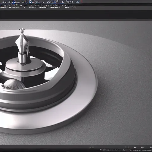 Image similar to Processing gyroscope, octane render, unreal engine, photorealistic