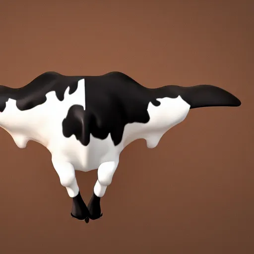 Prompt: portrait of a flying cow, photorealistic, 4 k