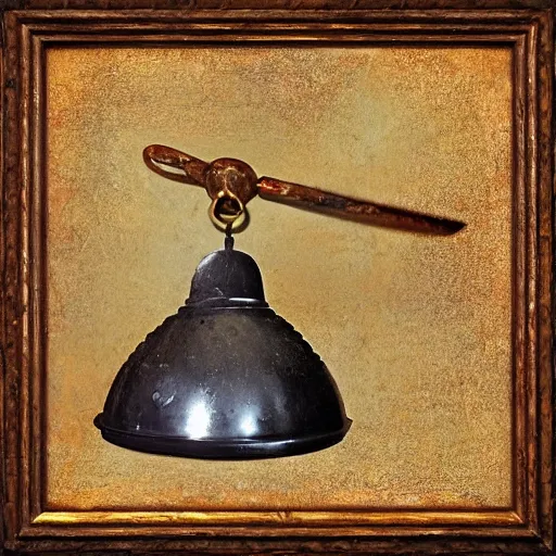 Prompt: another time piece ringing the bell, abstract surreal