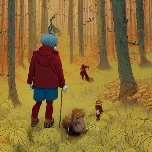 Prompt: rupert bear getting lost in the mountains, horror, intricate details, cinematic, epic, realistic, anatomy, tomer hanuka, uplight, artstation, photorealistic, scary