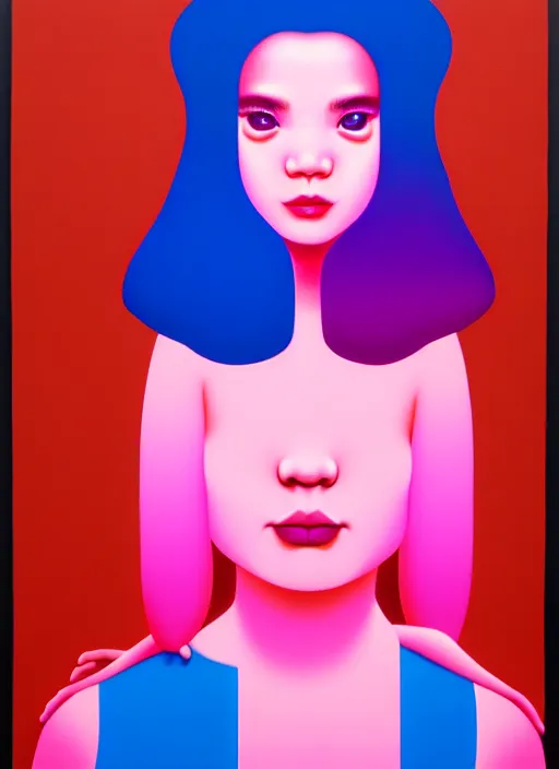 Image similar to cute girl by shusei nagaoka, kaws, david rudnick, airbrush on canvas, pastell colours, cell shaded, 8 k