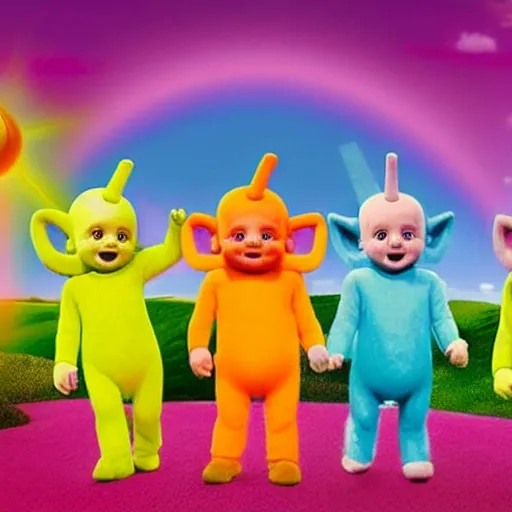 Image similar to Teletubbies babu friks