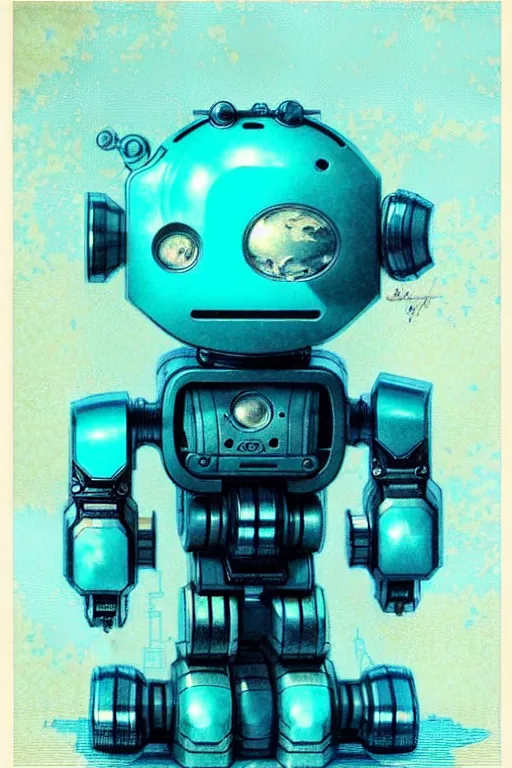 Image similar to (((((3000s cyan robot.))))) by Jean-Baptiste Monge !!!!!!!!!!!!!!!!!!!!!!!!!!!