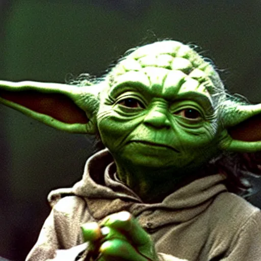 Image similar to yoda performing at woodstock