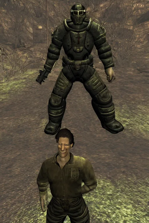 Image similar to Todd Howard as The Master in Fallout 1