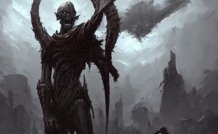 Prompt: A painting of Draugr trending on artstation in the style of Greg Rutkowski