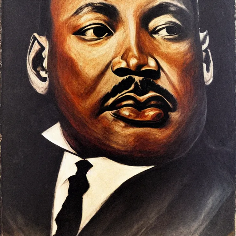 Image similar to martin luther king, jr. by el greco.