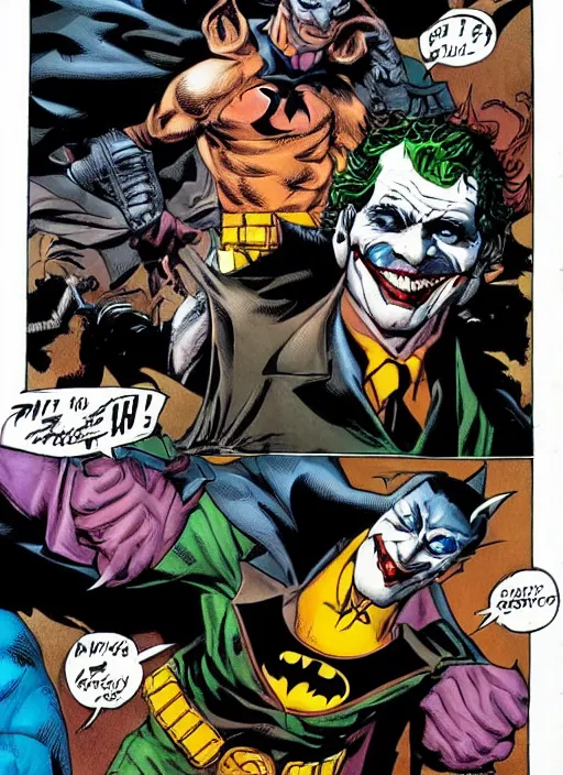 Image similar to Batman carries the Joker's head