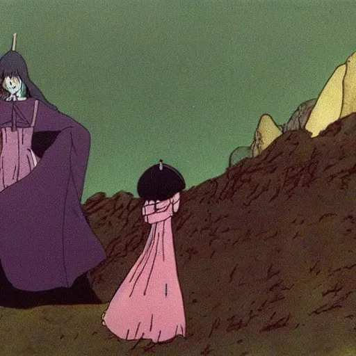 Image similar to a scene from the film belladonna of sadness