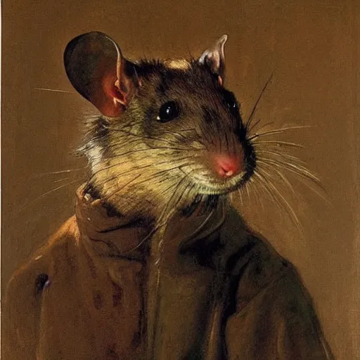 Image similar to portrait of a rat dignitary by ilya repin