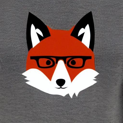 Prompt: a hipster fox wearing a turtleneck sweatshirt
