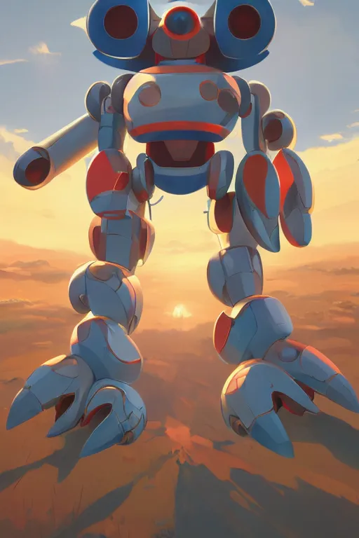 Image similar to metabots medabots medarotto medarot robot minimalist comics, behance hd by jesper ejsing, by rhads, makoto shinkai and lois van baarle, ilya kuvshinov, rossdraws global illumination ray tracing hdr radiating a glowing aura