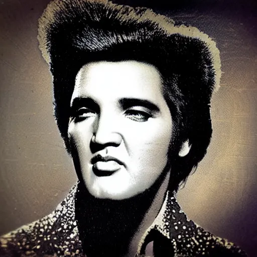 Prompt: “ psychedelic picture of Elvis, headshot”