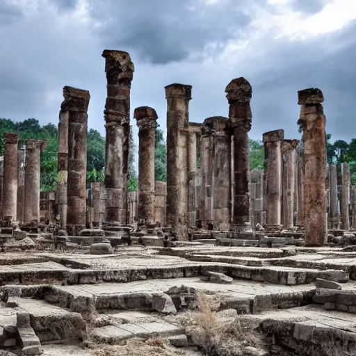 Image similar to Ruins of an walmart Temple in mesopotanian ancient city, walmart temple, award winning photo